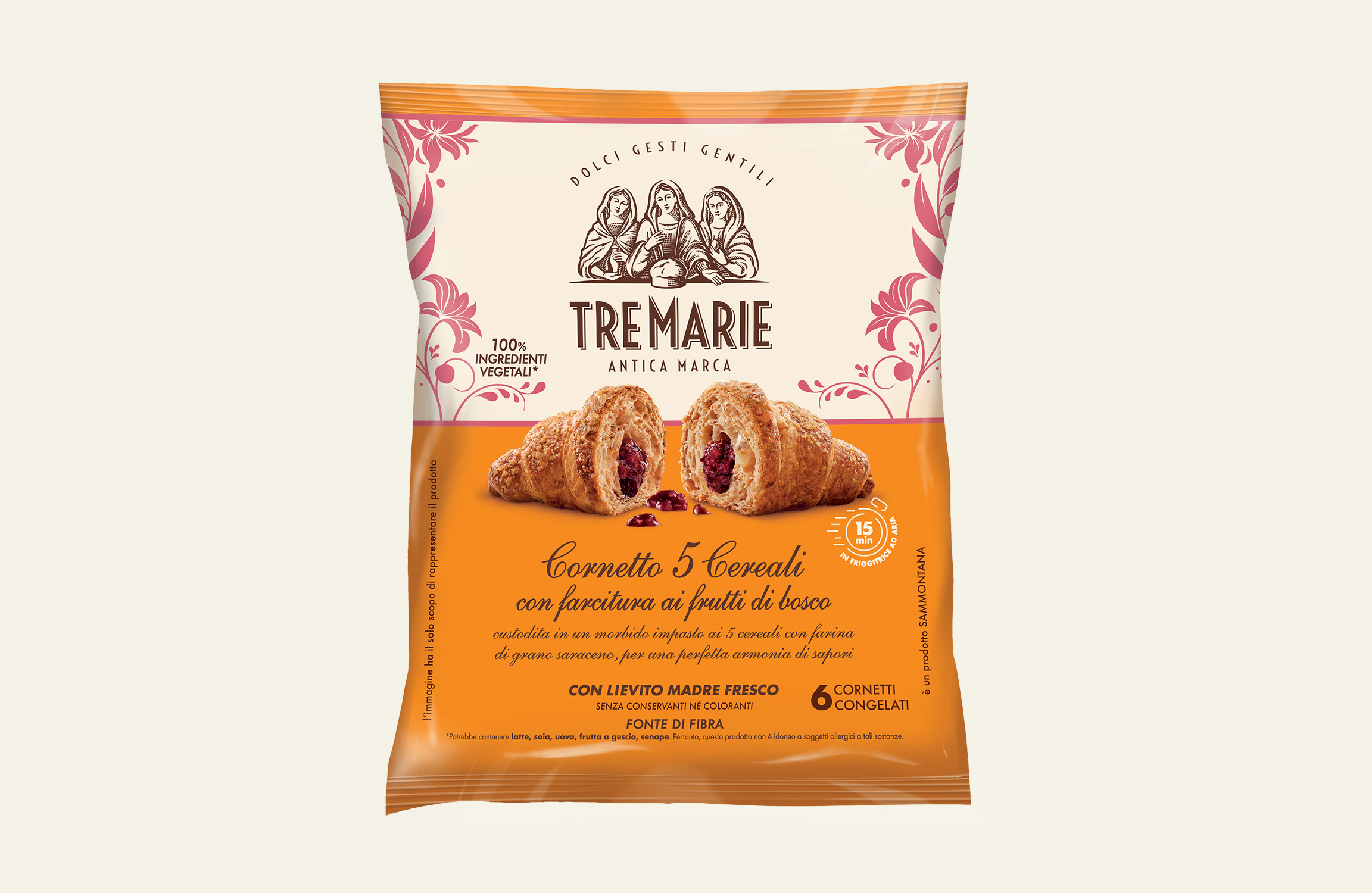 Cornetto 5 Cereali frutti di bosco